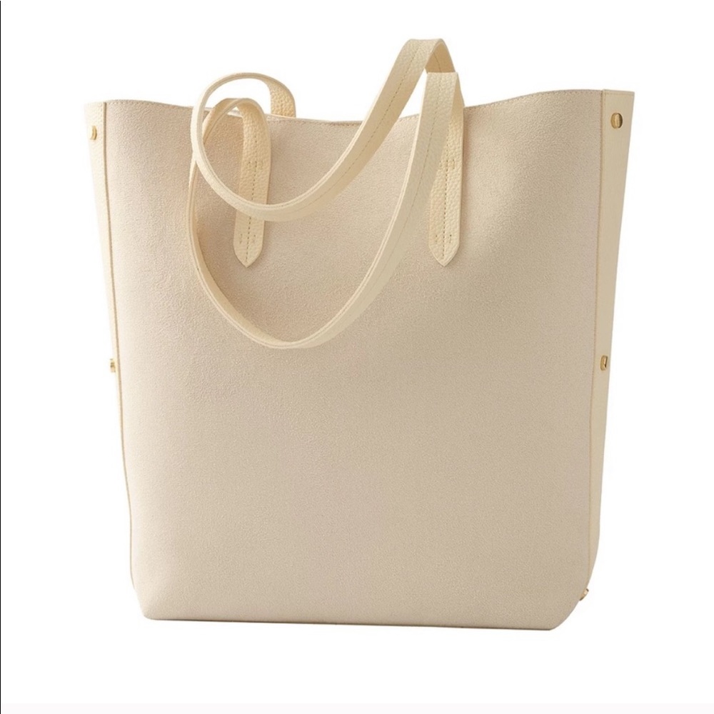 ULTA large cream ivory bag